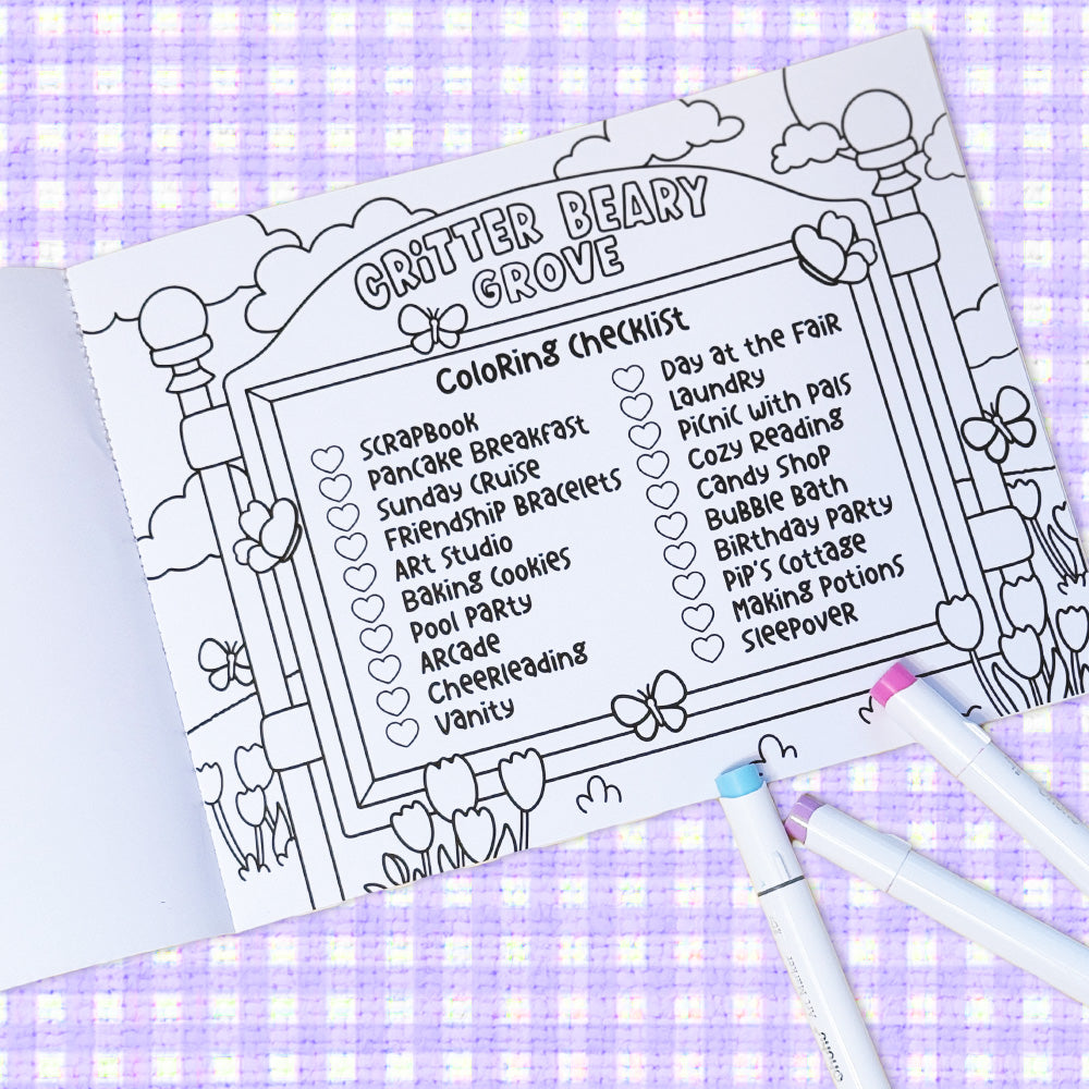 Critter Beary Grove Coloring Book - Volume 1